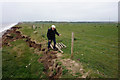 TA2638 : Erosion at Aldbrough Cliffs, Holderness by Ian S