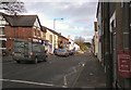 SJ9593 : Roadworks on Stockport Road by Gerald England