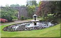 NT2738 : Pond and fountain, Kailzie Gardens by Jim Barton