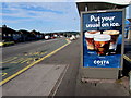 ST3090 : Iced Costa Coffee advert on a Malpas Road bus shelter, Newport by Jaggery