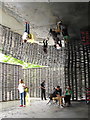 TQ2679 : Serpentine Gallery Pavilion 2018, cafe tables, reflecting roof by David Hawgood