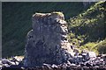 NM4759 : Sea stack at Ardmore Point by Rob Farrow