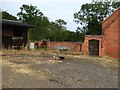 SO9156 : A corner of the farmyard at the Green Farm, Crowle by Oliver Dixon