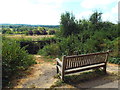 TQ4135 : Bench with a view, near Forest Row by Malc McDonald