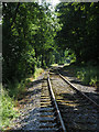 NY7515 : Gentle curve along single-track railway by Trevor Littlewood