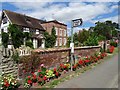 SO4158 : The road passing the Manor House, Eardisland by Philip Halling