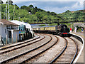 SX8851 : Dartmouth Steam Railway Train Arriving at Kingswear by David Dixon