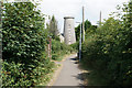 SS9769 : Footpath past the windmill by Bill Boaden