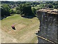 SK3616 : Ashby Castle  the gardens from the Hastings tower by Alan Murray-Rust