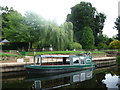 SE3467 : Trip boat moored at Newby Hall, on the River Ure by Christine Johnstone