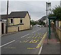 SO1105 : Southend Terrace bus stop and shelter, Pontlottyn by Jaggery