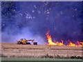 SK7926 : Farm fire near to Waltham on the Wolds 002 by Andrew Tatlow