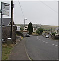 SO1005 : Station Terrace bus stop sign, Fochriw by Jaggery