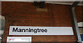 TM0932 : Manningtree Railway Station sign by Geographer