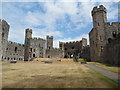 SH4762 : Inside Caernarfon Castle (2) by David Hillas