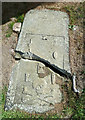 NH9155 : 18th Century Grave Slab at Auldearn by Mary and Angus Hogg