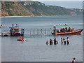 SY1287 : Sidmouth - lifeboat launch by Chris Allen