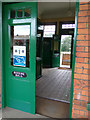 TL8928 : Booking Hall at Chappel & Wakes Colne Railway Station by Geographer