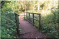 SU8034 : Footbridge in Deadwater Valley LNR, Bordon, Hampshire - 170918 by John P Reeves