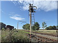 TQ9498 : Signal at Mangapps Railway Museum by Marathon