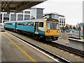 ST1875 : Penarth train arrives at Cardiff Central station by Jaggery