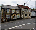 ST1597 : A469 direction and distances sign, High Street, Pengam by Jaggery