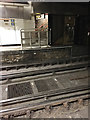 TQ3580 : Gratings in the track, Wapping Overground station, London by Robin Stott