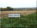 TL8826 : Oak Road sign by Geographer