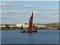 TQ5178 : An old sailing boat on the Thames by Marathon