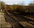 ST1494 : 40mph speed limit north of Ystrad Mynach railway station by Jaggery