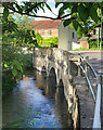 SU1026 : River Ebble at Coombe Bridge by Des Blenkinsopp