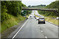 SH6070 : Bridge over the Westbound A55 near Tal-y-Bont by David Dixon