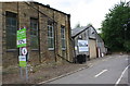 SE1422 : Buildings in recycling site at west end of Atlas Mill Road by Roger Templeman