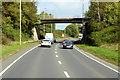 NX9576 : Bridge over the eastbound A75 (Dumfries Bypass) by David Dixon