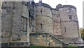 SD9951 : Drum towers and entrance to the Inner Ward, Skipton Castle by Phil Champion