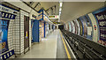 TQ2980 : Platform, Leicester Square Underground Station by Rossographer