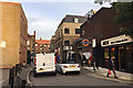 TQ3480 : Squeezing out of Cornwall Street, Shadwell by Robin Stott