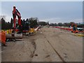 SO8540 : Roadworks on the A4104 at Upton-upon-Severn by Philip Halling