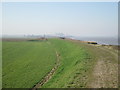 TA0925 : Humber  flood  bank  to  footpath  sign by Martin Dawes