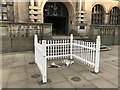 SK3587 : Floral Tributes Outside Sheffield Town Hall by Jonathan Clitheroe