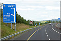 S5753 : Northbound M9 approaching Junction 8 for Kilkenny by David Dixon