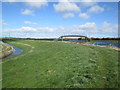 TA0851 : Footpath  on  top  of  flood  bank  toward  footbridge by Martin Dawes