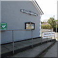 SS5889 : Defibrillator box on the wall of St Teilo Church Hall, Bishopston by Jaggery