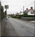 ST2583 : Speed camera warning sign, Marshfield Road, Castleton by Jaggery