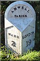 TL3612 : Old Milepost by the A1170, Pepper Hill, Great Amwell by MW Hallett