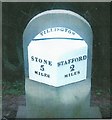 SJ9126 : Replica Milestone by the A34, Stone Road, Stafford by J Higgins