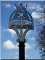 TM4599 : St. Olaves Village sign by Geographer