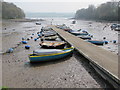 SX8456 : Stoke Gabriel pontoon at low tide by David Hawgood