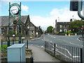 SE2337 : Jubilee clock and Emmanuel Baptist Church, Horsforth by Humphrey Bolton