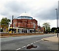 SD8912 : Tram stop and church by Gerald England